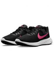 Nike Sportswear Buty "Revolution 6" w kolorze czarno-różowym do biegania rozmiar: 36,5. Czarne buty do biegania Nike Sportswear, bez wzorów, bez zapięcia, do biegania. Za 171.68 zł.