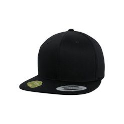 Czapka Flexfit organic cotton. Czarne czapki z daszkiem FLEXFIT, bez wzorów, z bawełny. Za 76.70 zł.