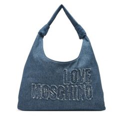 Torebka LOVE MOSCHINO. Niebieskie torebki klasyczne Love Moschino, bez wzorów, klasyczne, bez dodatków. Za 529.99 zł.