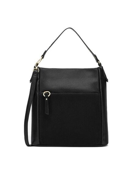 Lasocki Torebka C-LSK-K-051-06 Czarny. Czarne torebki klasyczne Lasocki, bez wzorów, bez dodatków. Za 199.99 zł.