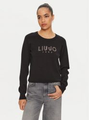 Liu Jo Sport Sweter TF4286 MS63L Czarny Regular Fit. Czarne swetry Liu Jo Sport, l, bez wzorów, z syntetyku, sportowe, bez ramiączek. Za 319.99 zł.