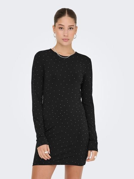 ONLY Sukienka w kolorze czarnym rozmiar: M. Czarne sukienki ONLY, m, bez wzorów, bez kołnierzyka, bez ramiączek, mini. Za 74.28 zł.