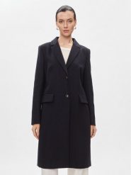 Tommy Hilfiger Płaszcz wełniany Classic Light Wool Blend Coat WW0WW41662 Granatowy Regular Fit. Niebieskie płaszcze Tommy Hilfiger, bez wzorów, z wełny, bez kaptura. Za 2,079.00 zł.