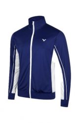 Bluza sportowa VICTOR J-43600 B. Niebieskie bluzy bez kaptura Victor, l, bez wzorów, z materiału, bez kaptura, na fitness i siłownię. Za 189.99 zł.