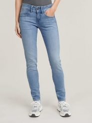 G-Star Dżinsy - Skinny fit - w kolorze błękitnym rozmiar: W31/L30. Niebieskie jeansy G-Star, l, z aplikacjami, klasyczne. Za 226.10 zł.