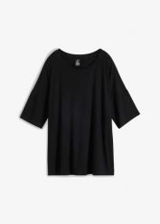 T-shirt oversize z lejącej wiskozy. Białe t-shirty bonprix, l, bez wzorów, z wiskozy, bez kołnierzyka, bez ramiączek. Za 49.99 zł.