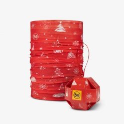 Naszyjnik na szyję Buff Original Ecostretch Chalim Holidays 2023. Czerwone chusty Buff, z elastanu. W wyprzedaży za 71.44 zł.