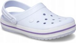 Crocs Damskie Buty Chodaki Klapki Crocband 11016 Clog. Białe klapki Crocs, bez wzorów, z materiału, bez obcasa, bez zapięcia. Za 199.99 zł.