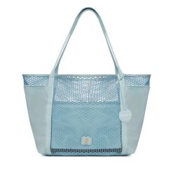 Torebka Badura. Niebieskie shopper bag Badura, bez wzorów, bez dodatków. Za 229.99 zł.