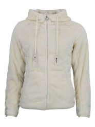 Peak Mountain Kurtka polarowa "Alanzo" w kolorze kremowym rozmiar: XL. Brązowe kurtki Peak Mountain, xl, bez wzorów, z polaru, bez kaptura. Za 173.99 zł.