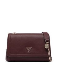 Guess Torebka Noelle II HWZG96 72210 Bordowy. Czerwone torebki klasyczne Guess, z aplikacjami, ze skóry, bez dodatków. Za 584.99 zł.