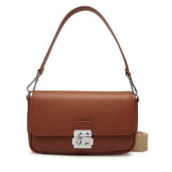 Torebka Coccinelle. Brązowe torebki klasyczne Coccinelle, bez wzorów, klasyczne, bez dodatków. Za 1,289.00 zł.