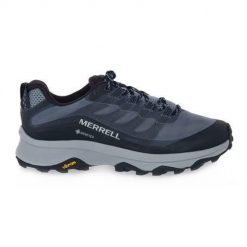 Buty trekkingowe damskie Merrell Moab Speed Gtx W. Szare buty trekkingowe Merrell, z materiału, bez zapięcia. Za 639.35 zł.