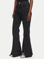Karl Lagerfeld Jeans Jeansy B3W10063 Czarny Flare Fit. Czarne jeansy Karl Lagerfeld Jeans, bez wzorów, z bawełny. Za 549.99 zł.