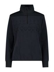 CMP Bluza polarowa w kolorze czarnym rozmiar: 36. Czarne bluzy bez kaptura CMP, bez wzorów, z materiału, bez kaptura. Za 140.86 zł.