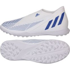 Buty piłkarskie adidas Predator Edge.3 Ll Tf Jr GX2637 białe białe. Białe buty treningowe adidas, bez wzorów, z gumy, bez zapięcia, do piłki nożnej. Za 344.15 zł.