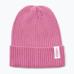 Czapka zimowa Pitbull Beanie Pitbull Acacia. Czerwone czapki zimowe PITBULL, z aplikacjami, z materiału, sportowe. Za 62.99 zł.