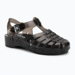 Sandały damskie Scholl X Melissa Possession Pes PVC. Czarne sandały Scholl, bez wzorów, z materiału, bez obcasa, bez zapięcia. Za 409.99 zł.