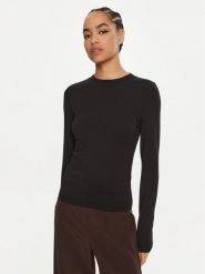 Calvin Klein Bluzka K20K207745 Czarny Regular Fit. Czarne bluzki Calvin Klein, l, bez wzorów, z bawełny, bez kołnierzyka, bez ramiączek. Za 169.99 zł.