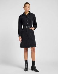 DAMSKA SUKIENKA LEE LONG SLEEVE DRESS DARK MEMORY 112370995. Sukienki Lee, m, bez wzorów, bez kołnierzyka, bez ramiączek. Za 219.99 zł.