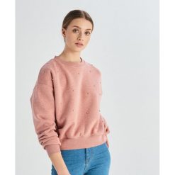 Bluza z aplikacją z kryształków - Różowy. Bluzy bez kaptura marki Sinsay. W wyprzedaży za 19.99 zł.