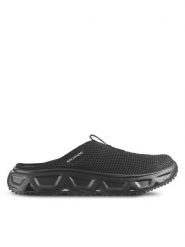 Salomon Klapki Reelax Slide 6.0 L47112400 Czarny. Czarne klapki Salomon, bez wzorów, z materiału, sportowe, bez obcasa, bez zapięcia. Za 299.99 zł.