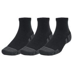 Skarpety treningowe Under Armour Performance Tech 3 Pack. Czarne skarpetki Under Armour, bez wzorów, na fitness i siłownię. Za 79.99 zł.