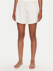 Guess Szorty materiałowe O4GD00 KBXB2 Beżowy Regular Fit. Brązowe szorty Guess, z aplikacjami, z materiału. Za 99.99 zł.