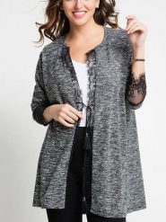 Milan Kiss Kardigan w kolorze szarym rozmiar: M. Szare swetry Milan Kiss, m, bez wzorów, z bawełny, bez ramiączek. Za 78.99 zł.