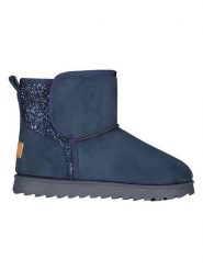 Geographical Norway Botki zimowe "Olga" w kolorze granatowym rozmiar: 36. Niebieskie botki Geographical Norway, bez wzorów, z futra, bez obcasa, bez zapięcia. Za 60.88 zł.