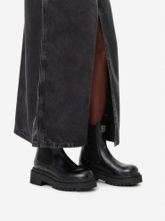 G-Star Raw Sztyblety EO-DAMLA-25FW26 Czarny. Czarne botki G-Star, bez wzorów, ze skóry, retro, bez obcasa, na płaskiej podeszwie, bez zapięcia. Za 479.99 zł.