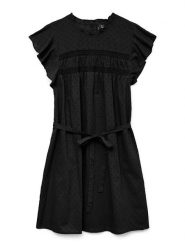 Vero Moda Sukienka w kolorze czarnym rozmiar: XS. Czarne sukienki Vero Moda, xs, bez wzorów, z bawełny, bez kołnierzyka, bez ramiączek, mini. Za 101.47 zł.