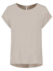Sublevel Bluzka w kolorze beżowym rozmiar: XS. Brązowe bluzki Sublevel, s, bez wzorów, z wiskozy, klasyczne, bez kołnierzyka, bez ramiączek. Za 43.99 zł.