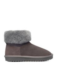 DeeZee Śniegowce DZ-73 GREY Szary. Szare śniegowce DeeZee, bez wzorów, z materiału, bez zapięcia. Za 209.99 zł.