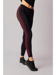 Spaio Legginsy termiczne "Fierce" w kolorze czarno-czerwonym rozmiar: M. Czarne legginsy Spaio, bez wzorów, z materiału, sportowe. Za 130.99 zł.