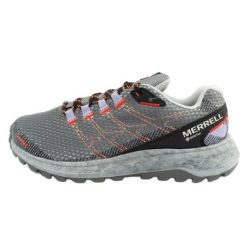 Buty do biegania Merrell Fly Strike J067614 Gtx szare. Szare buty do biegania bez wzorów, z gore-texu, bez zapięcia, do biegania, gore-tex. Za 417.67 zł.