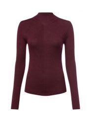 BOSS Sweter z dzianiny - Foliora Kobiety wełna ze strzyży czerwony|lila, M. Czerwone swetry Boss, m, bez wzorów, z dzianiny, bez ramiączek. Za 599.95 zł.