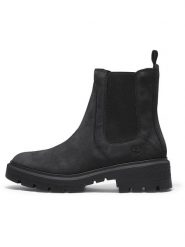 Timberland Skórzane sztyblety "Cortina Valley" w kolorze czarnym rozmiar: 37. Czarne botki Timberland, bez wzorów, sportowe, bez zapięcia. Za 616.40 zł.