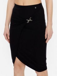 Guess Spódnica ołówkowa Dalal W3GD55 KAQL2 Czarny Slim Fit. Czarne spódnice Guess, xs, z aplikacjami, ołówkowe. Za 379.99 zł.