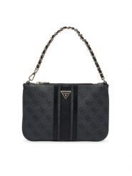Guess Torebka PW7583 P6474 Szary ciemny. Szare kopertówki Guess, z aplikacjami, ze skóry, bez dodatków. Za 264.99 zł.