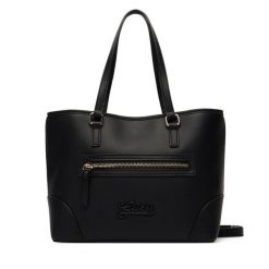 Torebka Guess. Czarne torebki klasyczne Guess, z aplikacjami, klasyczne, bez dodatków. Za 324.99 zł.