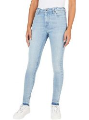 Pepe Jeans Dżinsy - Slim fit - w kolorze błękitnym rozmiar: W31. Niebieskie jeansy Pepe Jeans, z aplikacjami, z jeansu, klasyczne, z podwyższonym stanem. Za 171.28 zł.