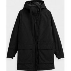Parka przejściowa damska. Brązowe płaszcze xxl, bez wzorów, z materiału, bez kaptura. W wyprzedaży za 219.99 zł.
