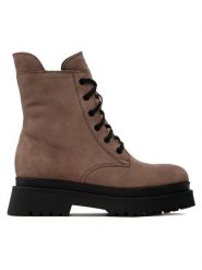 Simple Trapery SL-39-02-000068 Brązowy. Brązowe botki Simple, bez wzorów, ze skóry, bez obcasa, bez zapięcia. Za 569.00 zł.