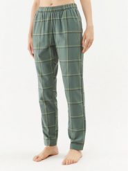 Triumph Spodnie piżamowe Mix & Match Tapered Trouser Flannel 01 X 10216530 Zielony Regular Fit. Zielone piżamy Triumph, bez wzorów, z bawełny, bez kołnierzyka, bez ramiączek. Za 179.99 zł.