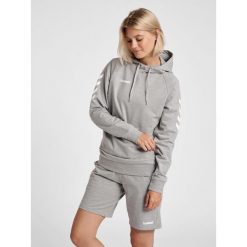 Bluza sportowa z kapturem damska Hummel Go Cotton Hoodie Woman. Białe bluzy z kapturem Hummel, na wiosnę, s, z aplikacjami, z bawełny, z kapturem, do piłki ręcznej. Za 186.20 zł.