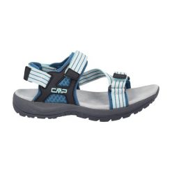 Sandały damskie CMP Khalys. Niebieskie sandały CMP, bez wzorów, z gumy, sportowe, z otwartym noskiem, bez obcasa, bez zapięcia. Za 149.99 zł.