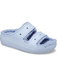 Crocs Klapki "Classic Cozzzy" w kolorze błękitnym rozmiar: 36/37. Niebieskie klapki Crocs, bez wzorów, klasyczne, z otwartym noskiem, bez obcasa, bez zapięcia. Za 146.85 zł.