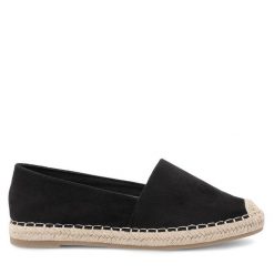 Espadryle Jenny Fairy. Czarne espadryle Jenny Fairy, bez wzorów, bez obcasa. Za 47.99 zł.