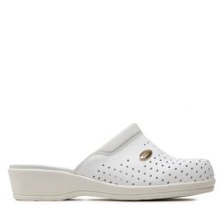 Klapki Scholl. Białe klapki Scholl, bez wzorów, bez obcasa, bez zapięcia. Za 339.99 zł.